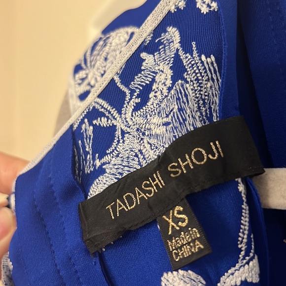 Tadashi Shoji Neoprene Embroidered Dress - Picture 9 of 9